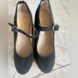 Penelope Chilvers vintage Mary Jane’s Espadrille Wedges black 7
